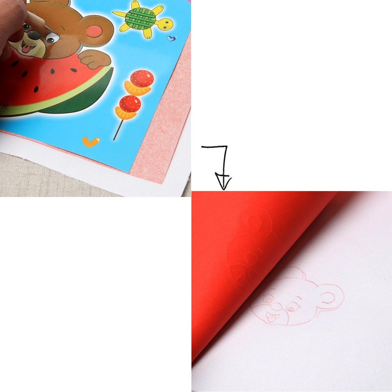 Apol 5 Pcs Transfer Paper,Carbon Water-Soluble Tracing Paper 11"Ã—9"ï¼ŒTransfer Pattern on Cloth, Fabric,Canvasï¼ŒPaper for Home Sewing Cross-Stitch Paint - Image 5